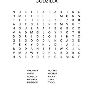 Godzilla Word Search
