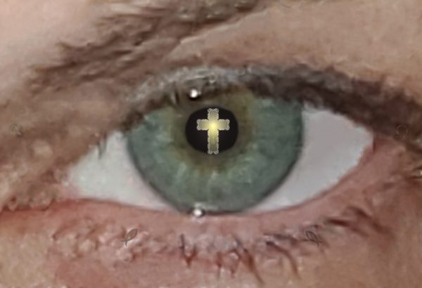 Cross Reflected in Eye