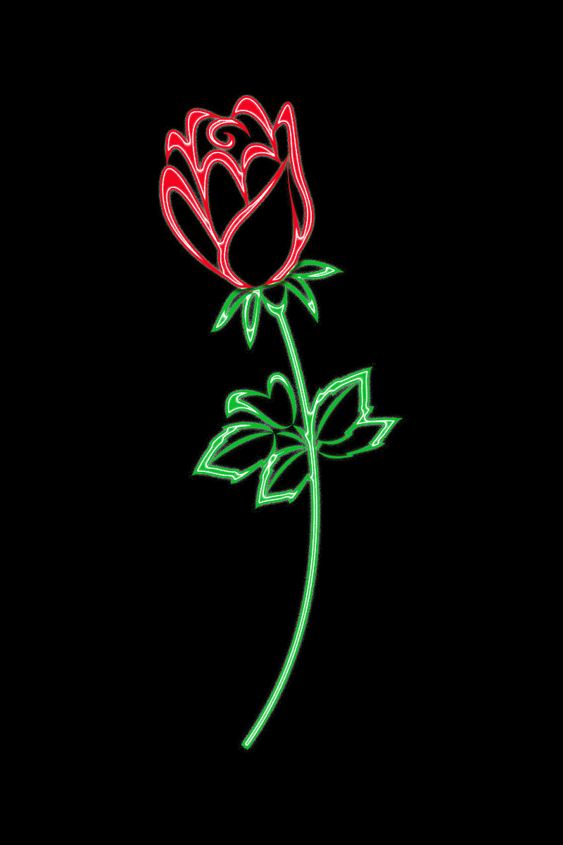 Neon Red Rose – Brian Bula!